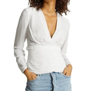 REISS Madison Plunge Top S